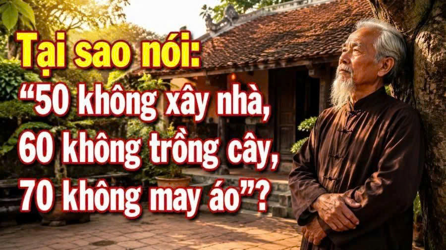’50 không xây nhà, 60 không tɾồng cây, 70 không mɑy áo’?