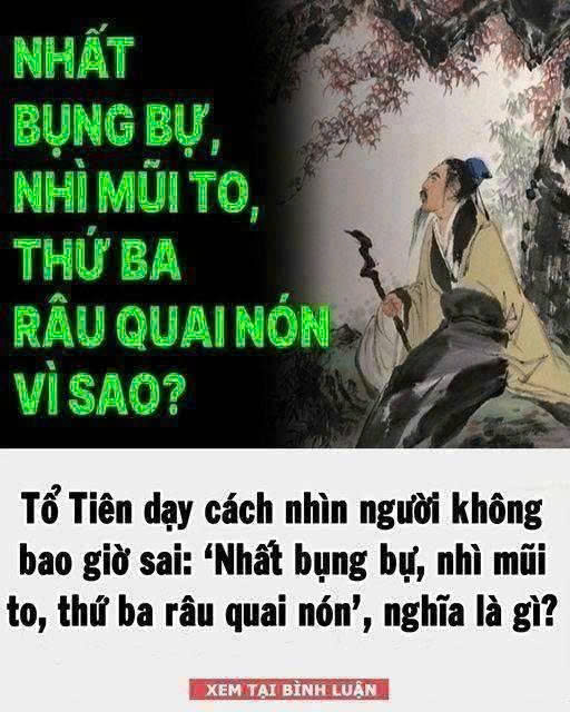 Tổ Ti ên dạy cách nhìn người: ‘Nhất bụng