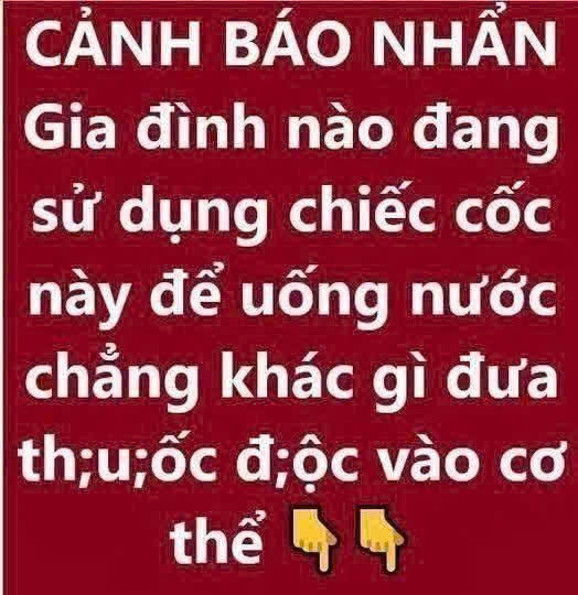Nếu bạn còn sử dụng chiếc cốc này để uống nước đồng nghĩa với