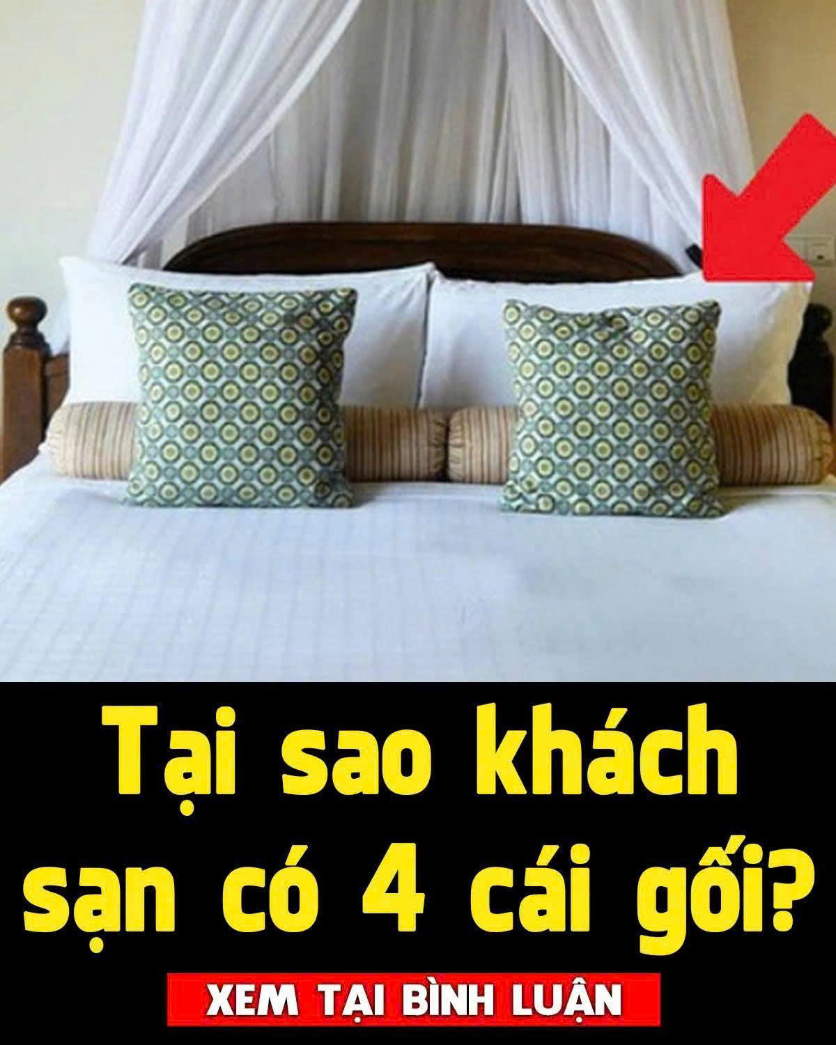 Tại sao phòng khách sạn có 4 chiếc gối? Lợi ích mà bạn chưa biết!