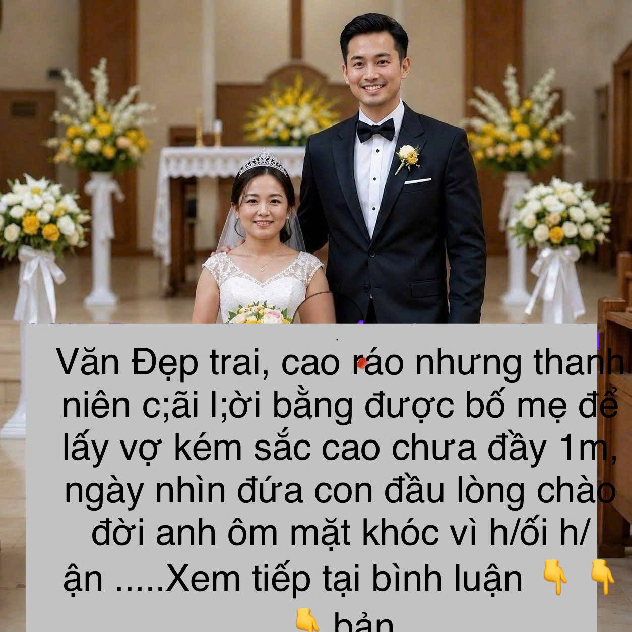 Đẹp trai, cao ráo nhưng thanh niên c;ãi l;ời bằng được bố mẹ để lấy vợ kém sắc cao chưa đầy 1m