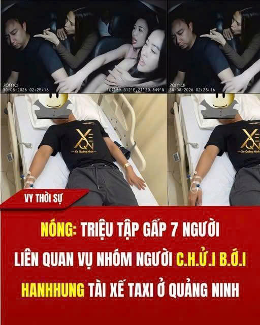 7 người bị triệu tập vụ nhóm khách nữ hành hung tài xế taxi