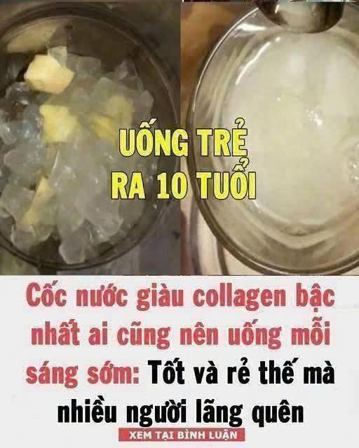 Cốc nước giàu collagen bậc nhất phụ nữ nên uống mỗi sáng sớm: tốt và rẻ thế mà nhiều người lãng quên